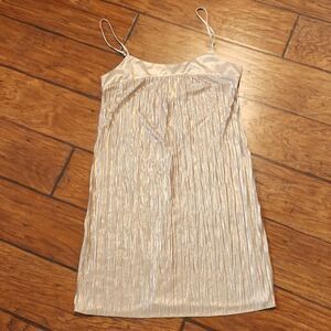 Fire Los Angeles spaghetti strap gold women's size medium New with tag